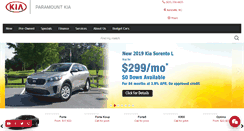 Desktop Screenshot of paramountkiaasheville.com